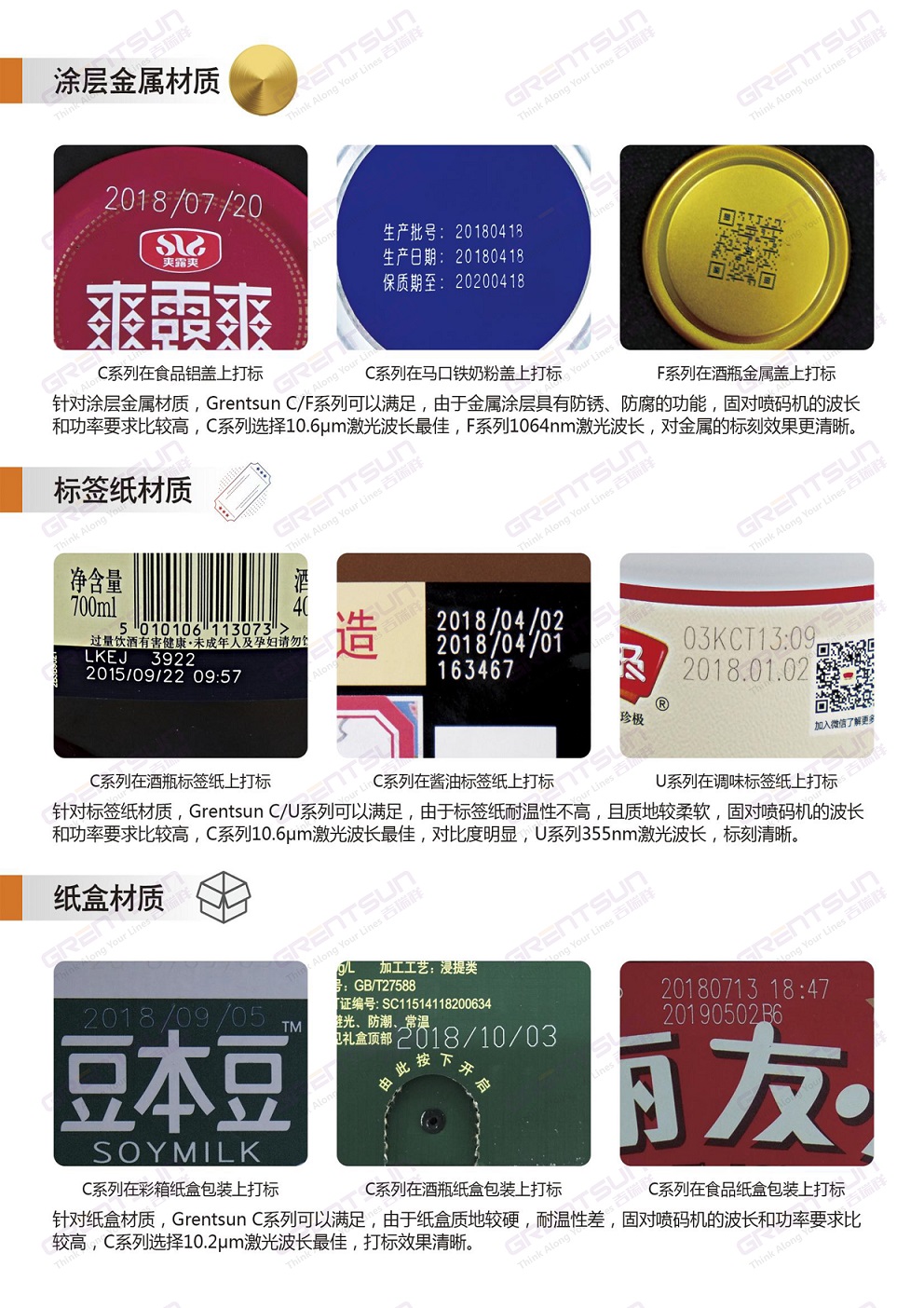 食品行業打生產日期的激光打碼機怎么選